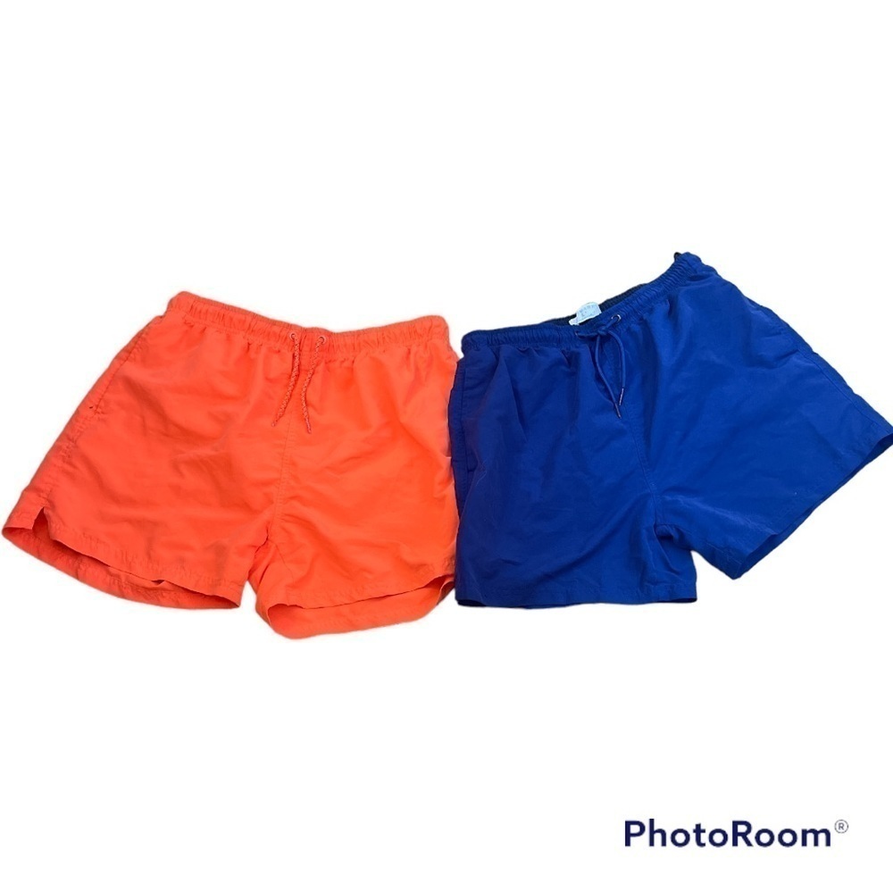 Primark Swim Trunks Bundle Blue & Orange Size L